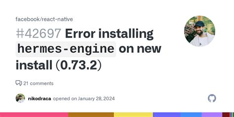 hermes addon|error installing hermes engine.